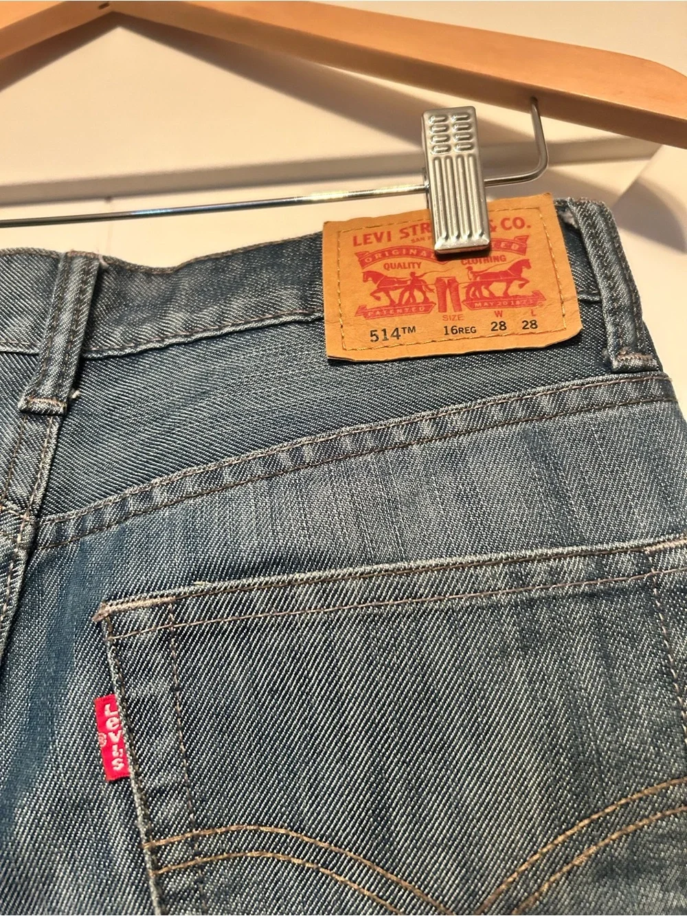 Levi's Kid’s Red Tag 514 Straight Leg Jeans Size 16 Regular
